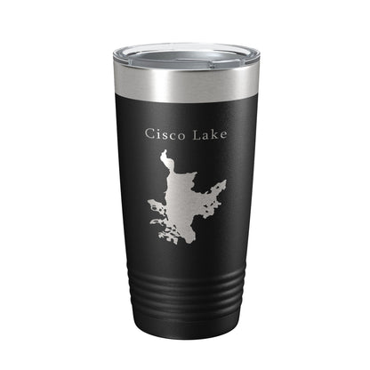 Cisco Lake Map Tumbler Travel Mug Insulated Laser Engraved Coffee Cup Michigan 20 oz-5