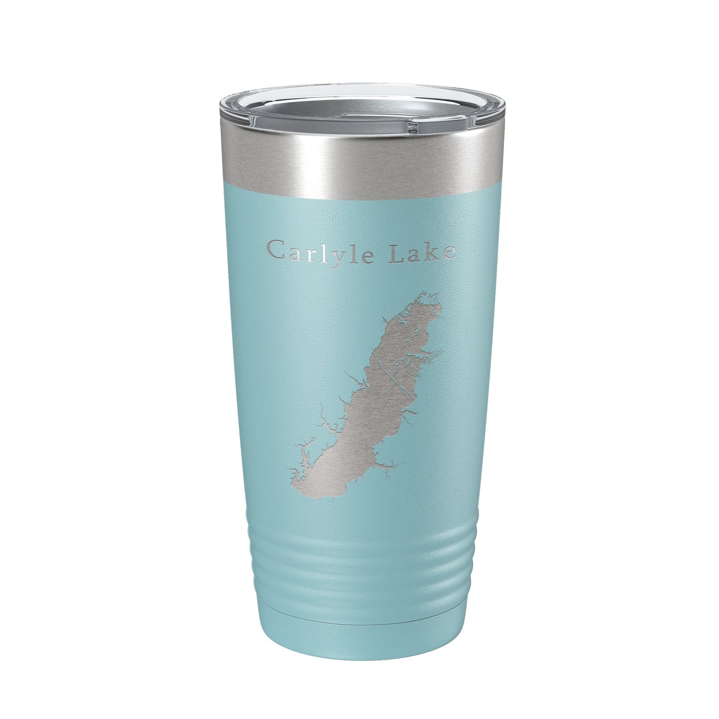 Carlyle Lake Map Tumbler Travel Mug Insulated Laser Engraved Coffee Cup Illinois 20 oz-13