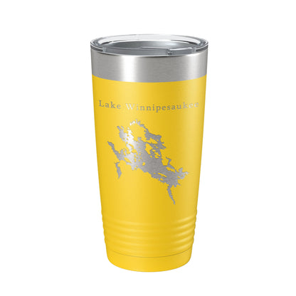 Lake Winnipesaukee Map Tumbler Travel Mug Insulated Laser Engraved Coffee Cup New Hampshire 20 oz-19