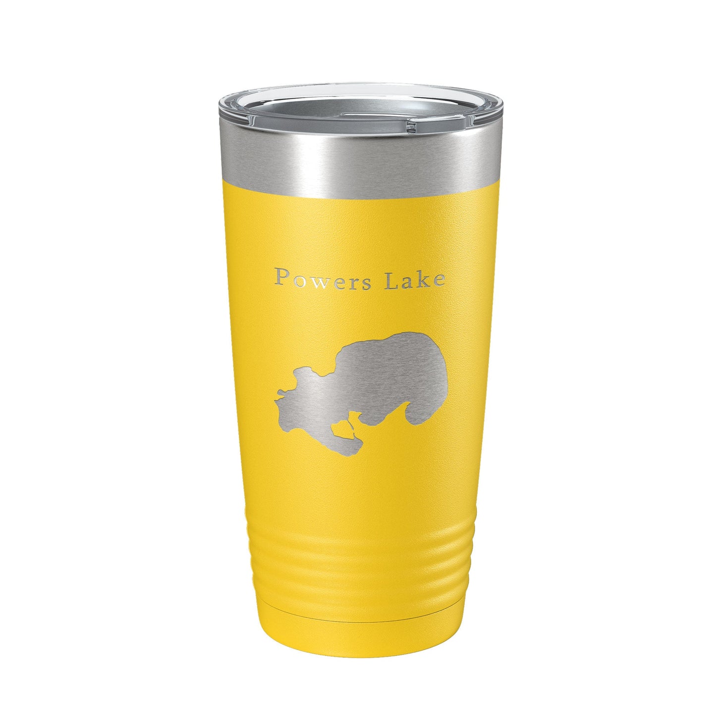 Powers Lake Map Tumbler Travel Mug Insulated Laser Engraved Coffee Cup Wisconsin 20 oz-19
