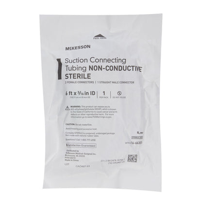 Suction Tubing McKesson Clear 3/16 Inch I.D. 6 Foot Length PVC Sterile