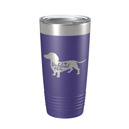 Dachshund Mom Tumbler Dog Travel Mug Gift Insulated Laser Engraved Coffee Cup 20 oz-15