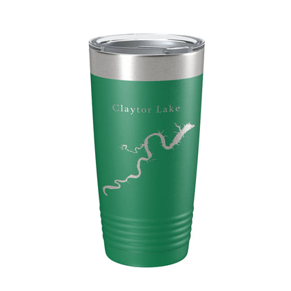 Claytor Lake Map Tumbler Travel Mug Insulated Laser Engraved Coffee Cup Virginia 20 oz-9