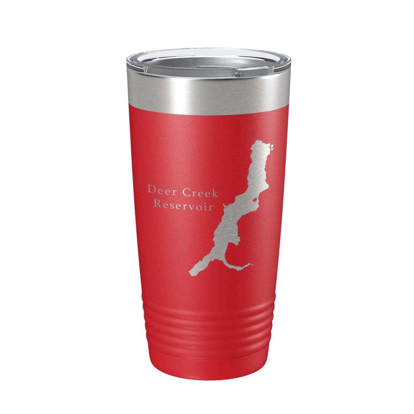 Deer Creek Reservoir Tumbler Lake Map Travel Mug Insulated Laser Engraved Coffee Cup Utah 20 oz-10