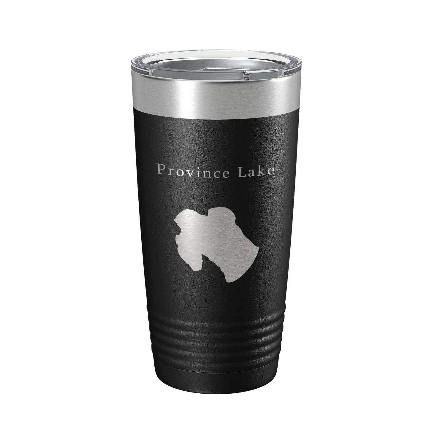 Province Lake Map Tumbler Travel Mug Insulated Laser Engraved Coffee Cup Maine 20 oz-0