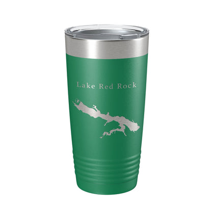 Lake Red Rock Map Tumbler Travel Mug Insulated Laser Engraved Coffee Cup Iowa 20 oz-9