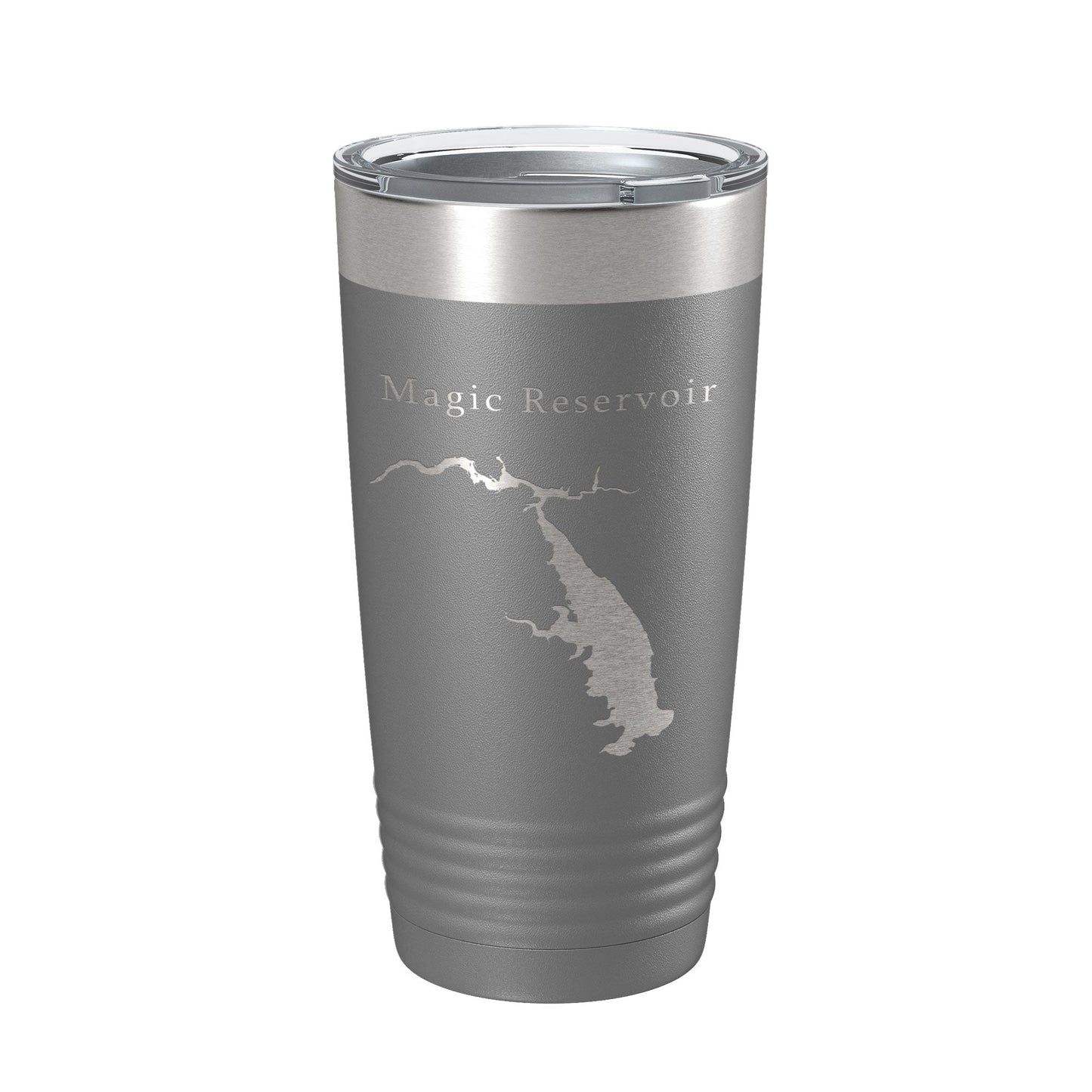 Magic Reservoir Tumbler Lake Map Travel Mug Insulated Laser Engraved Coffee Cup Idaho 20 oz-16