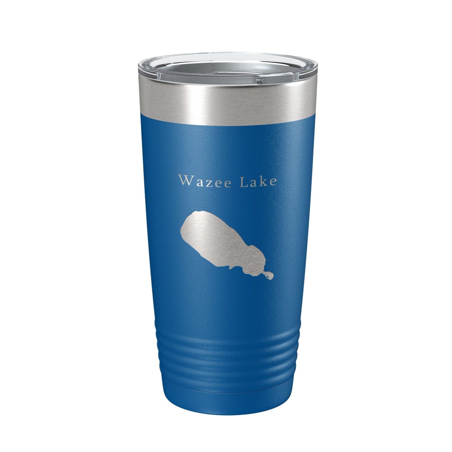 Wazee Lake Map Tumbler Travel Mug Insulated Laser Engraved Coffee Cup Wisconsin 20 oz-6