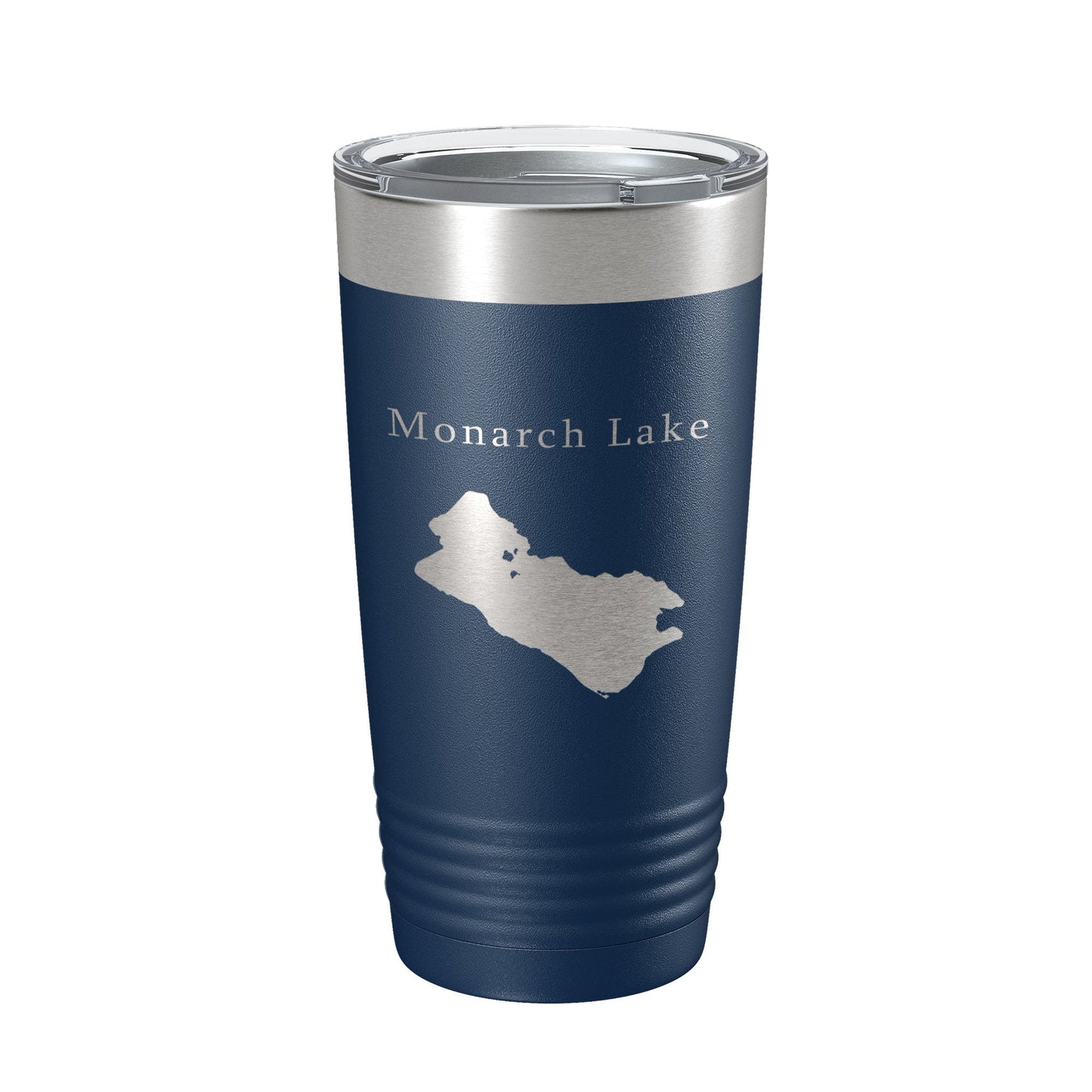 Monarch Lake Map Tumbler Travel Mug Insulated Laser Engraved Coffee Cup Colorado 20 oz-2