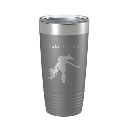 Lake Dillon Map Tumbler Travel Mug Insulated Laser Engraved Coffee Cup Colorado 20 oz-16