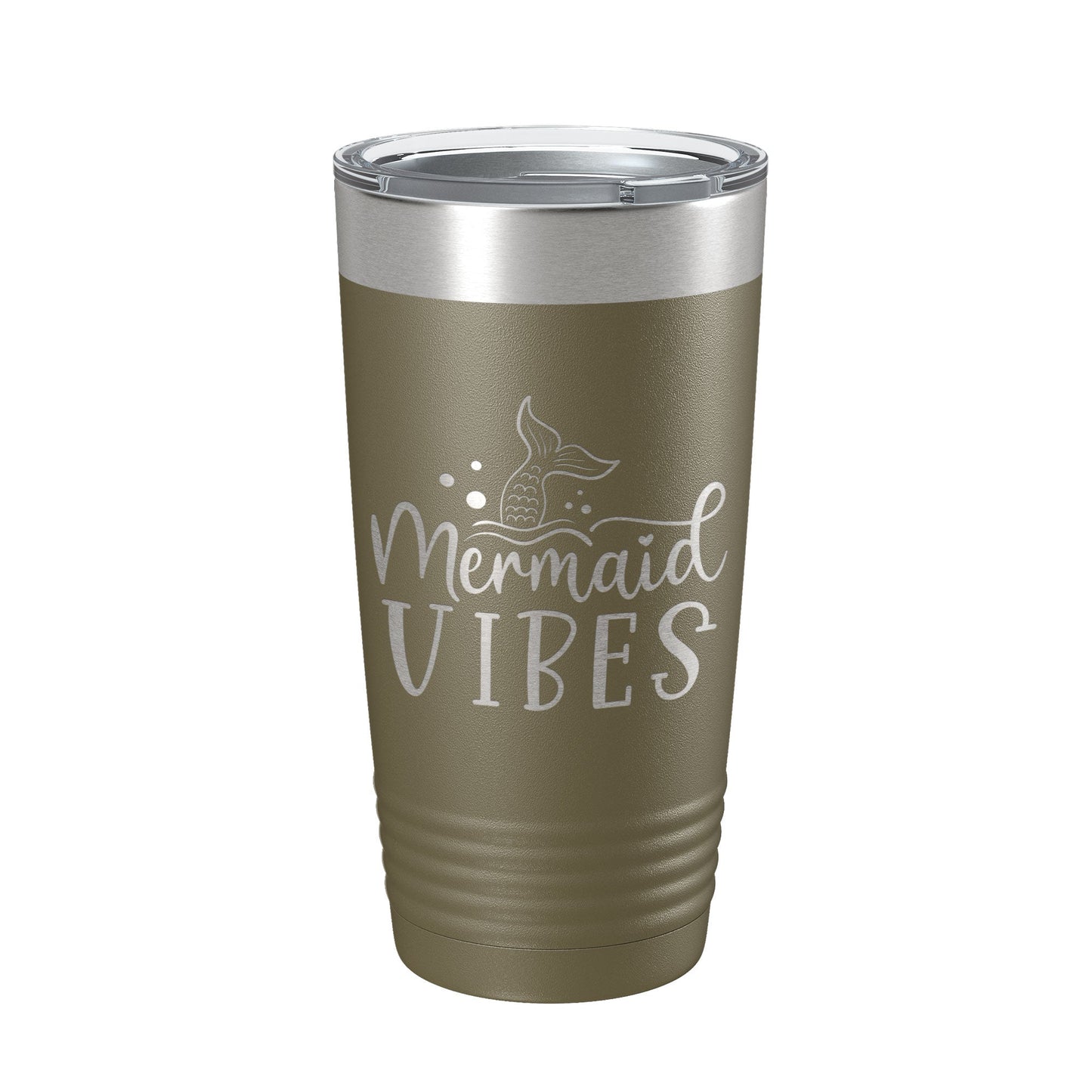 Mermaid Vibes Tumbler Travel Mug Insulated Laser Engraved Coffee Cup 20 oz-21