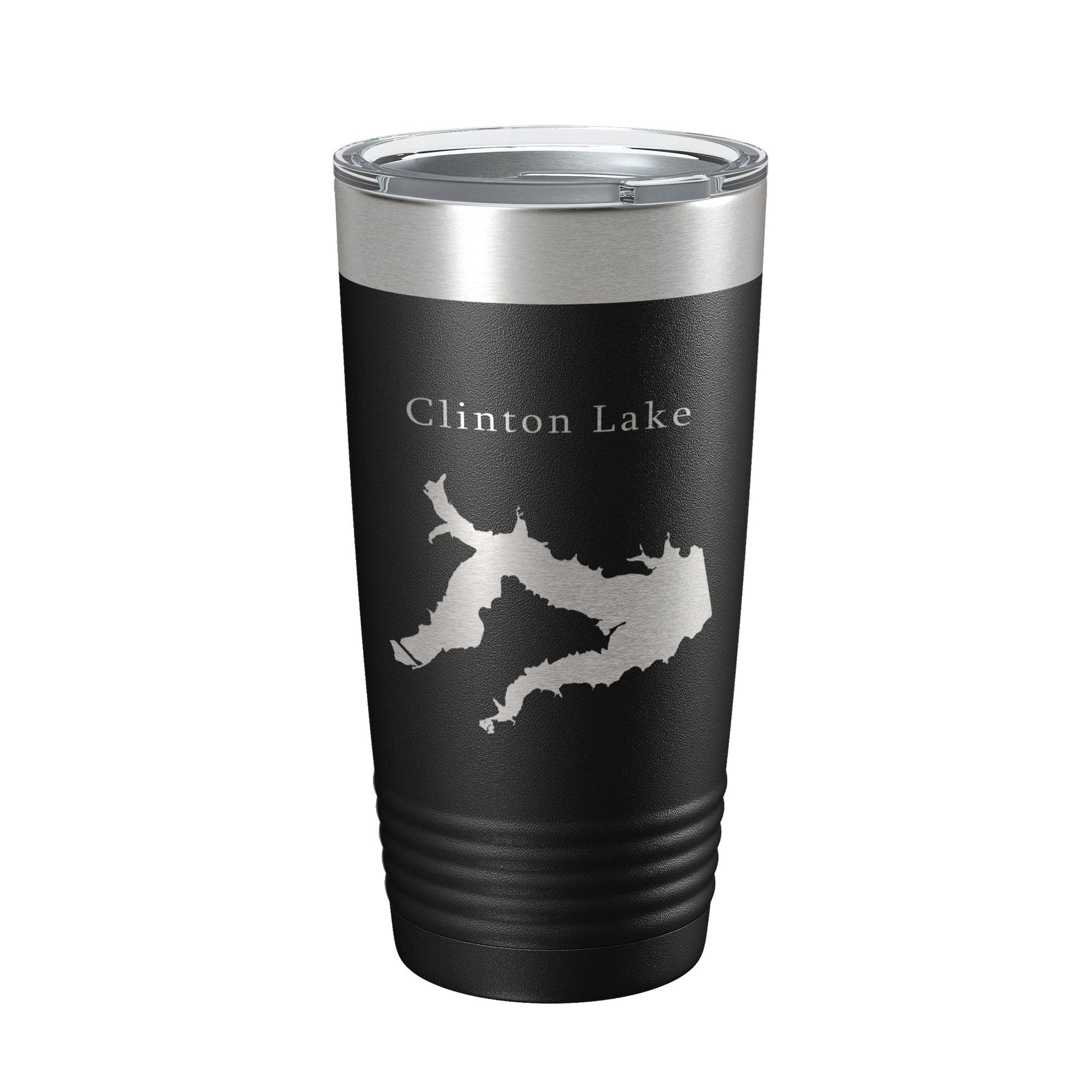 Clinton Lake Map Tumbler Travel Mug Insulated Laser Engraved Coffee Cup Kansas 20 oz-5