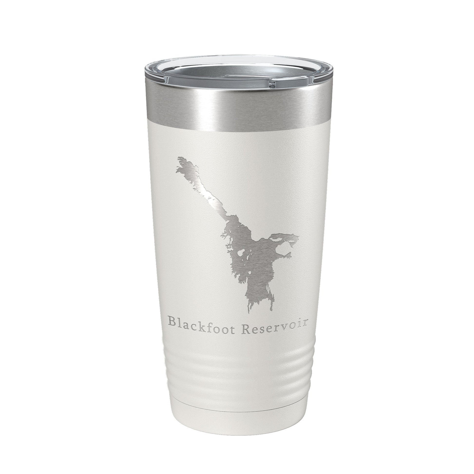 Blackfoot Reservoir Tumbler Lake Map Travel Mug Insulated Laser Engraved Coffee Cup Idaho 20 oz-1