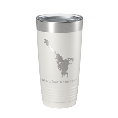 Blackfoot Reservoir Tumbler Lake Map Travel Mug Insulated Laser Engraved Coffee Cup Idaho 20 oz-7