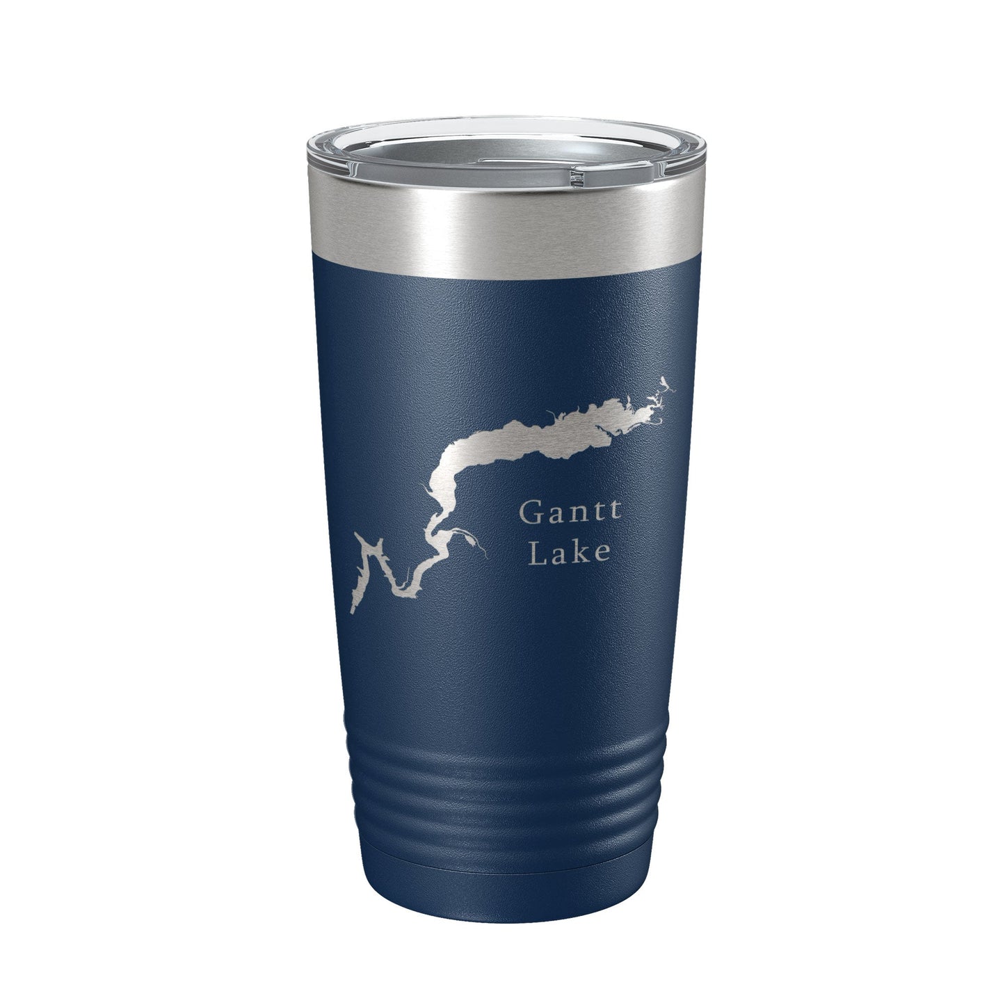 Gantt Lake Map Tumbler Travel Mug Insulated Laser Engraved Coffee Cup Alabama 20 oz-2