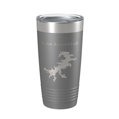 Lake Arrowhead Map Tumbler Travel Mug Insulated Laser Engraved Coffee Cup Texas 20 oz-16