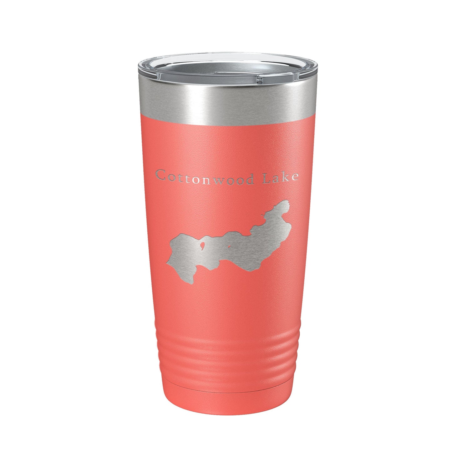 Cottonwood Lake Map Tumbler Travel Mug Insulated Laser Engraved Coffee Cup Alaska 20 oz-20