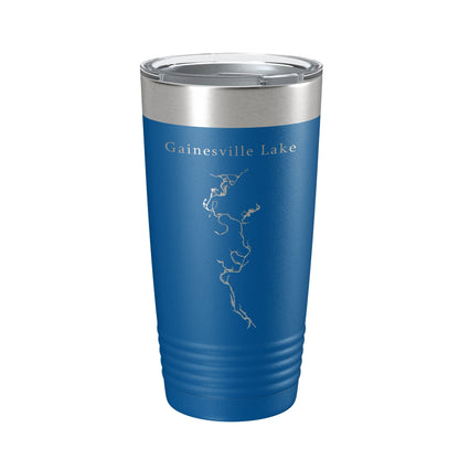 Gainesville Lake Map Tumbler Travel Mug Insulated Laser Engraved Coffee Cup Alabama 20 oz-6