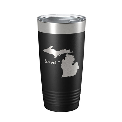 Michigan Tumbler Home State Travel Mug Insulated Laser Engraved Map Coffee Cup 20 oz-5