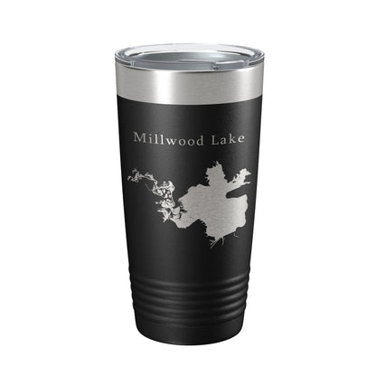 Millwood Lake Map Tumbler Travel Mug Insulated Laser Engraved Coffee Cup Arkansas 20 oz-5
