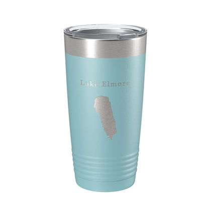 Lake Elmore Map Tumbler Travel Mug Insulated Laser Engraved Coffee Cup Vermont 20 oz-13