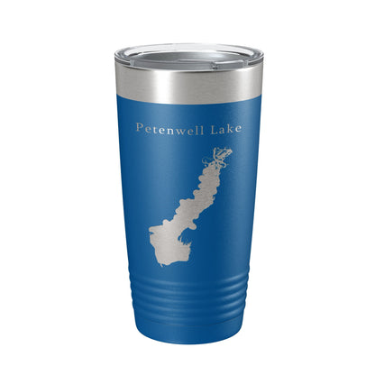 Petenwell Lake Map Tumbler Travel Mug Insulated Laser Engraved Coffee Cup Wisconsin 20 oz-6