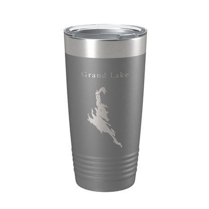 Grand Lake Map Tumbler Travel Mug Insulated Laser Engraved Coffee Cup Maine 20 oz-16