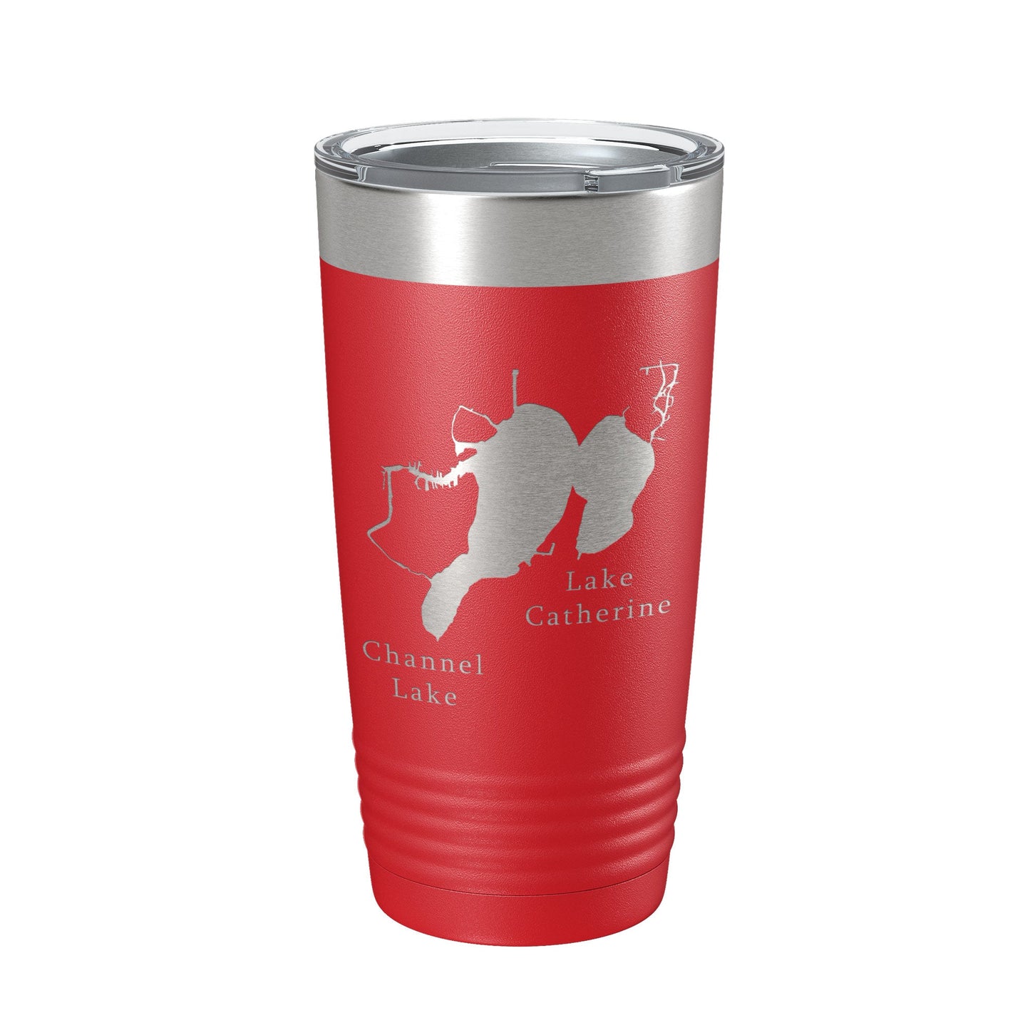 Channel Lake Catherine Lake Map Tumbler Travel Mug Insulated Laser Engraved Coffee Cup Illinois 20 oz-10