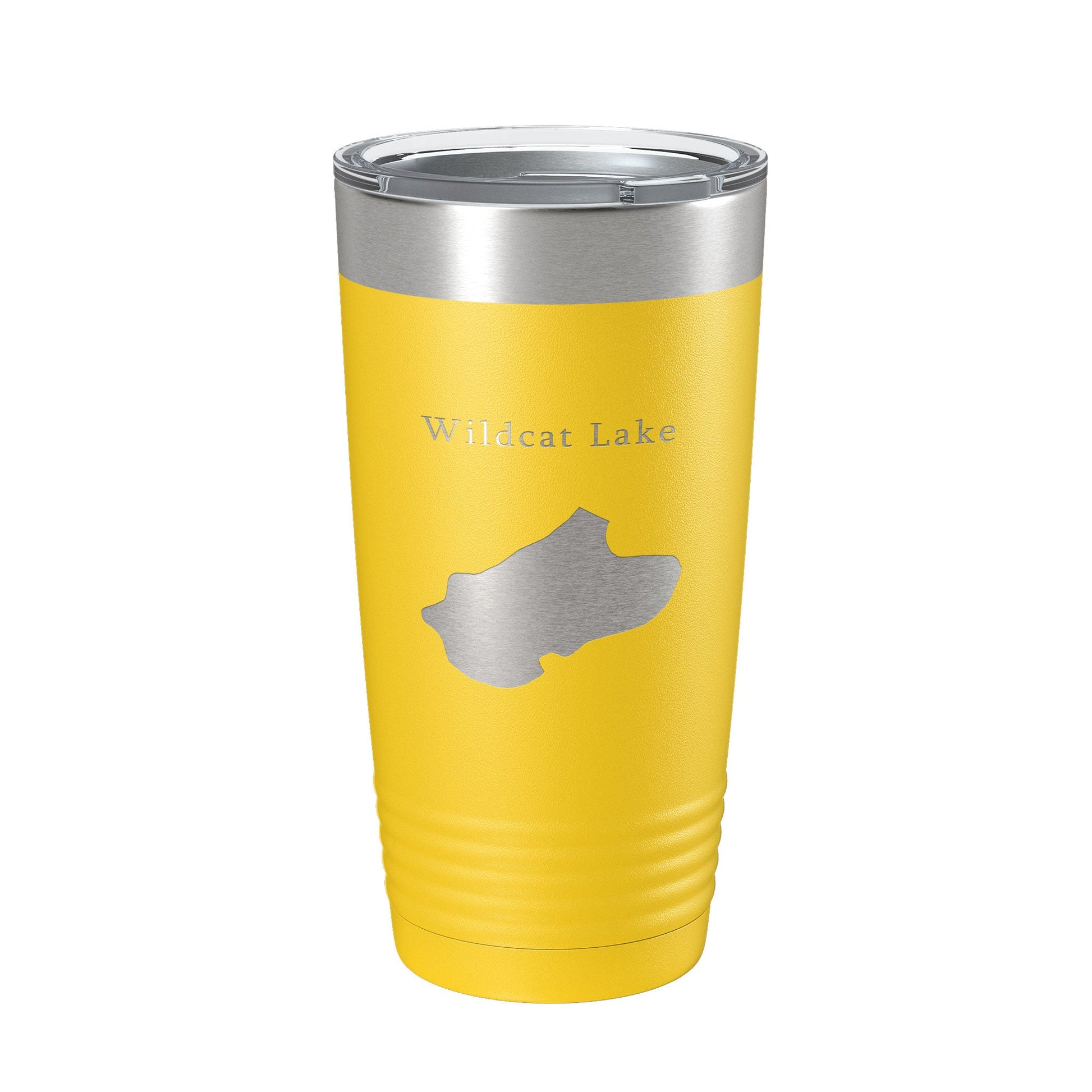 Wildcat Lake Map Tumbler Travel Mug Insulated Laser Engraved Coffee Cup Banner Elk North Carolina 20 oz-4