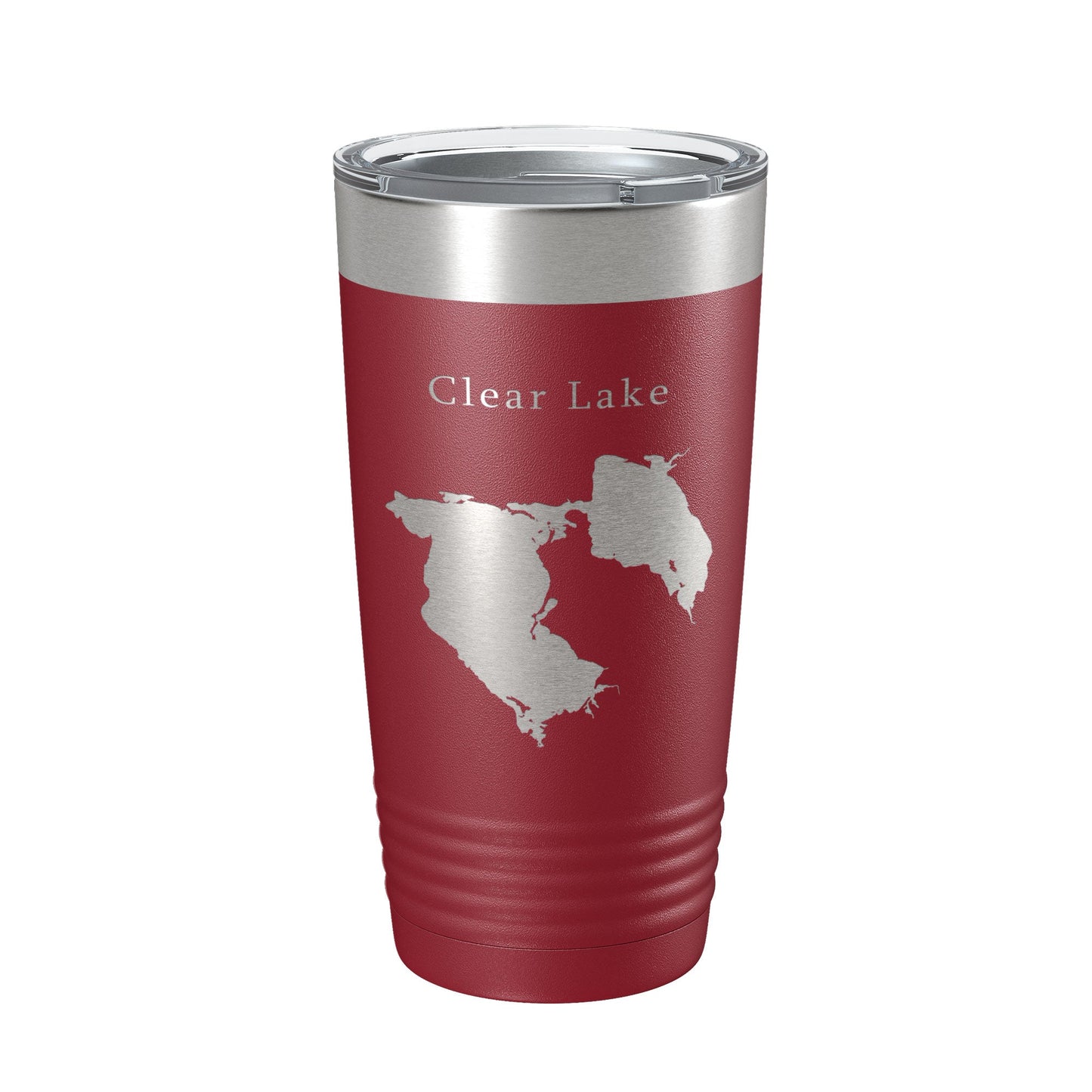 Clear Lake Reservoir Map Tumbler Travel Mug Insulated Laser Engraved Coffee Cup California 20 oz-18
