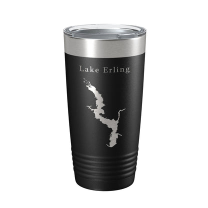 Lake Erling Map Tumbler Travel Mug Insulated Laser Engraved Coffee Cup Arkansas 20 oz-5