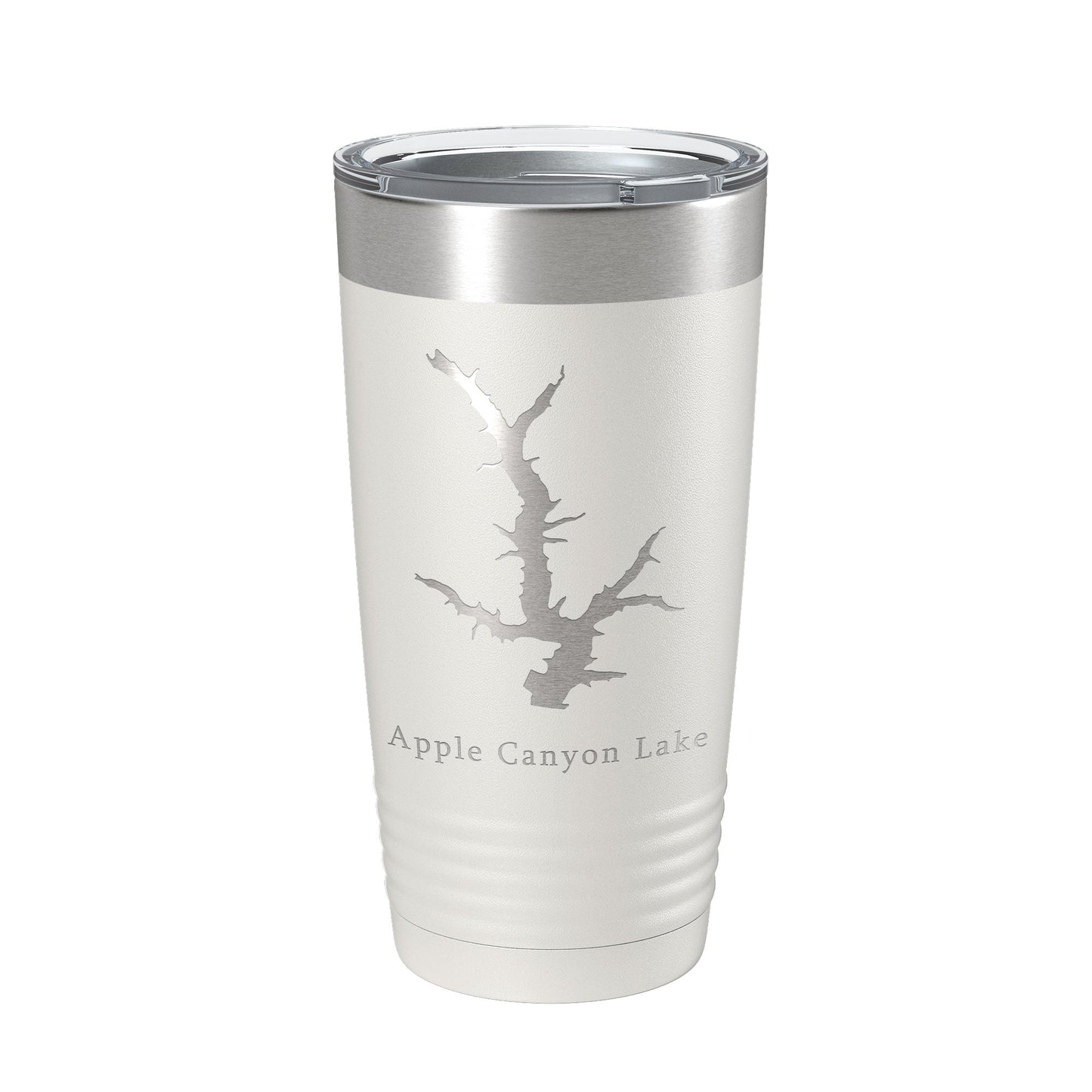 Apple Canyon Lake Map Tumbler Travel Mug Insulated Laser Engraved Coffee Cup Illinois 20 oz-7