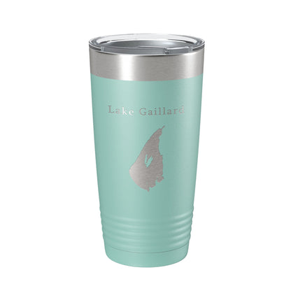 Lake Gaillard Map Tumbler Travel Mug Insulated Laser Engraved Coffee Cup Connecticut 20 oz-12