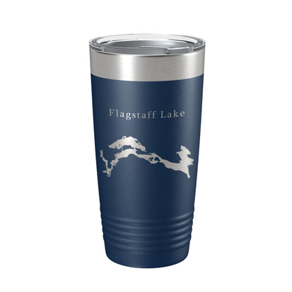 Flagstaff Lake Map Tumbler Travel Mug Insulated Laser Engraved Coffee Cup Maine 20 oz-8