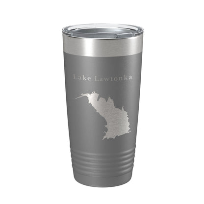 Lake Lawtonka Map Tumbler Travel Mug Insulated Laser Engraved Coffee Cup Oklahoma 20 oz-16