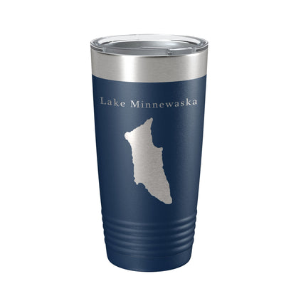 Lake Minnewaska Map Tumbler Travel Mug Insulated Laser Engraved Coffee Cup New York 20 oz-2