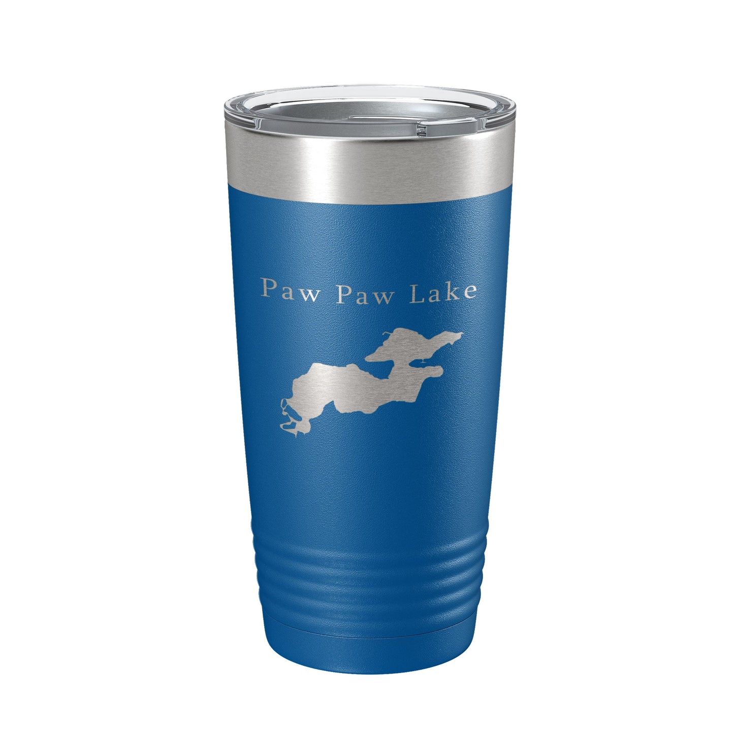 Paw Paw Lake Map Tumbler Travel Mug Insulated Laser Engraved Coffee Cup Michigan 20 oz-6