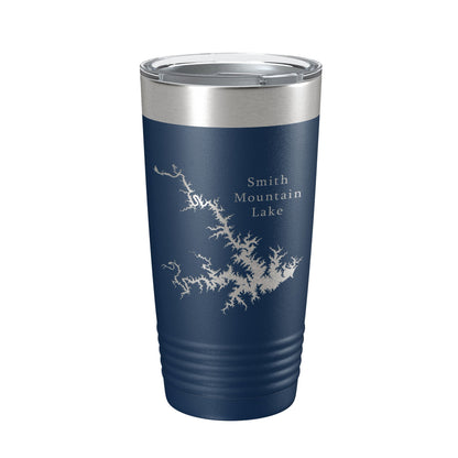 Smith Mountain Lake Map Tumbler Travel Mug Insulated Laser Engraved Coffee Cup Virginia 20 oz-8