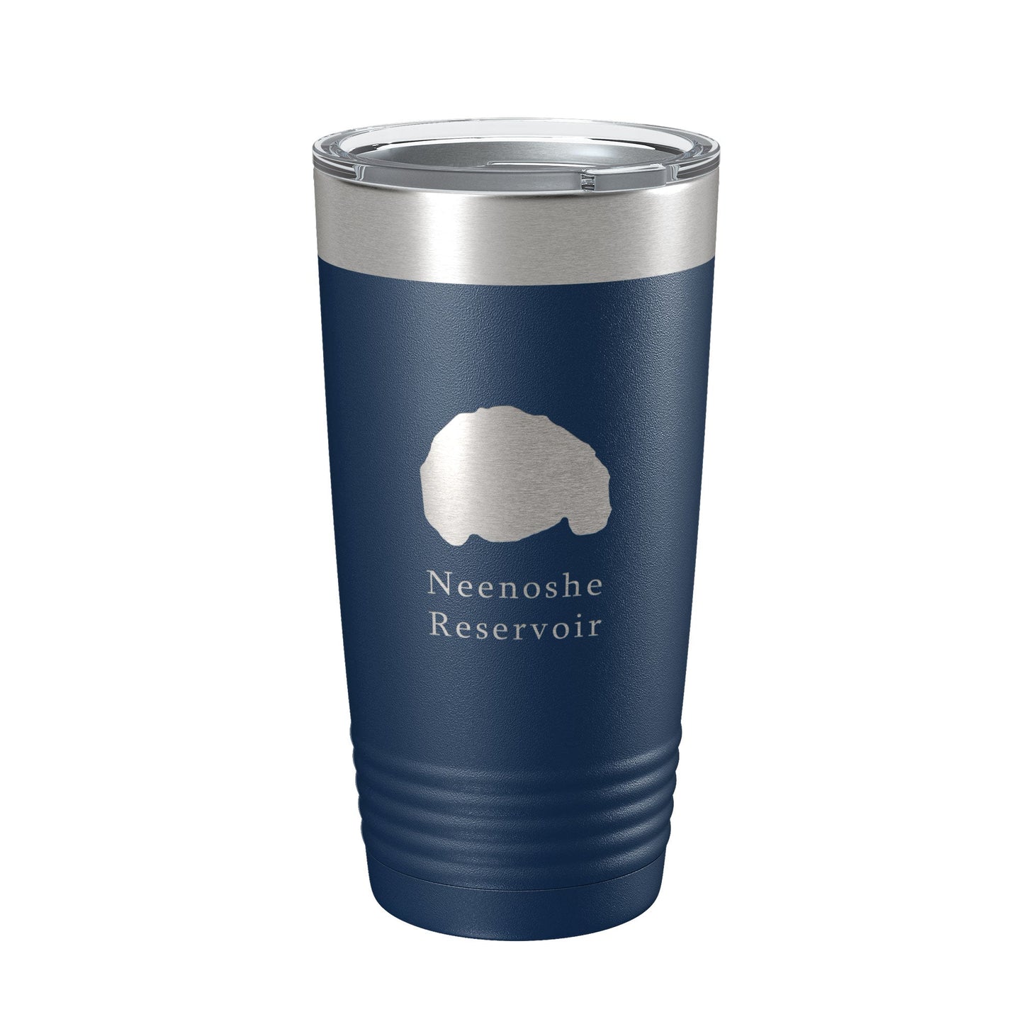 Neenoshe Reservoir Tumbler Lake Map Travel Mug Insulated Laser Engraved Coffee Cup Colorado 20 oz-2