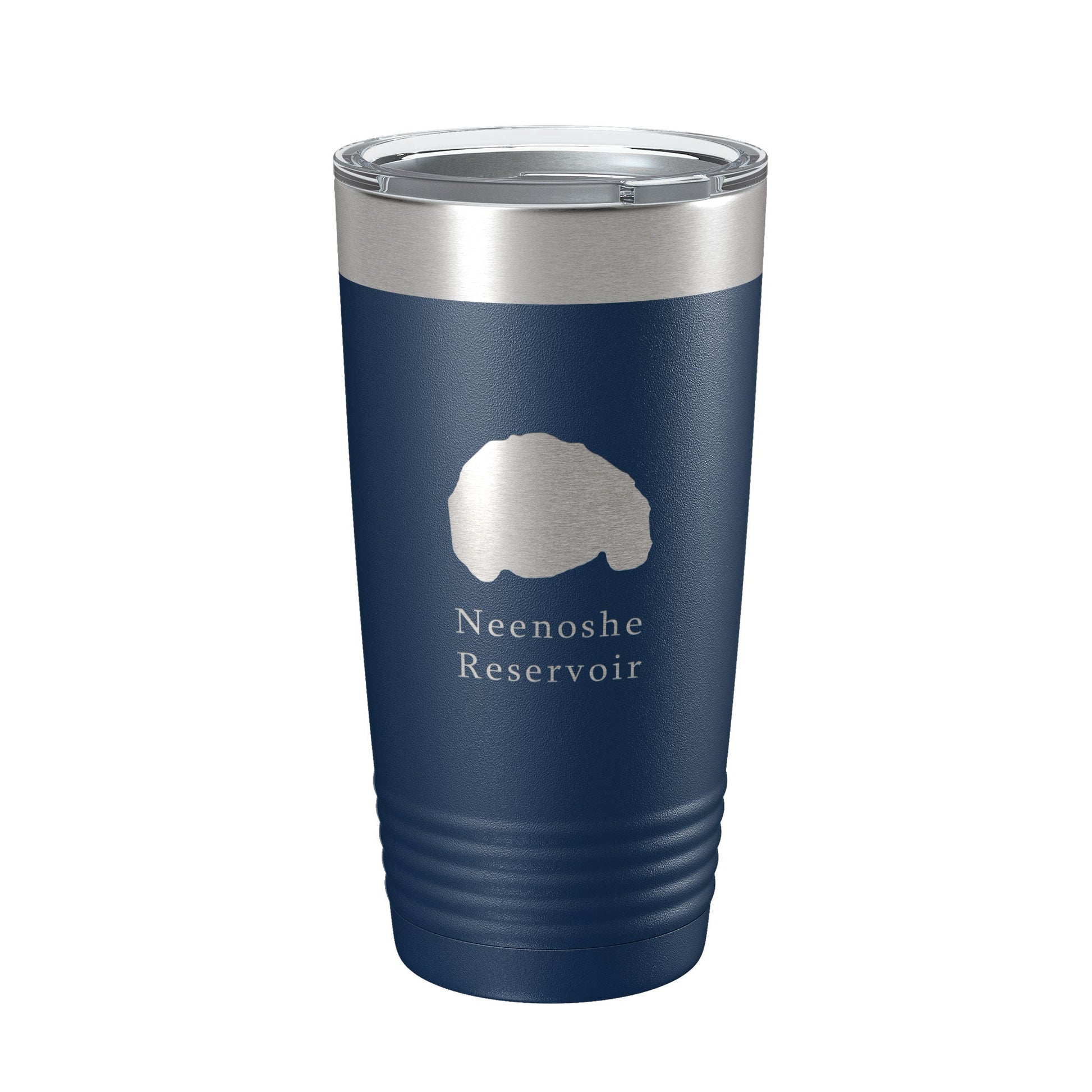 Neenoshe Reservoir Tumbler Lake Map Travel Mug Insulated Laser Engraved Coffee Cup Colorado 20 oz-2