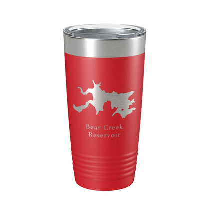 Bear Creek Reservoir Map Tumbler Travel Mug Insulated Laser Engraved Coffee Cup Lake Athens Jefferson Georgia 20 oz-10