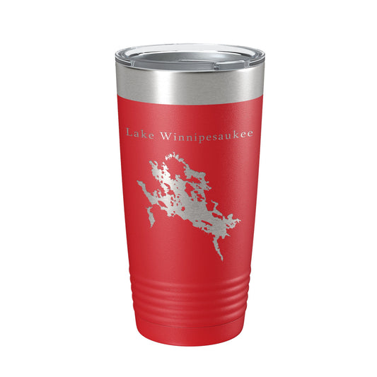 Lake Winnipesaukee Map Tumbler Travel Mug Insulated Laser Engraved Coffee Cup New Hampshire 20 oz-10