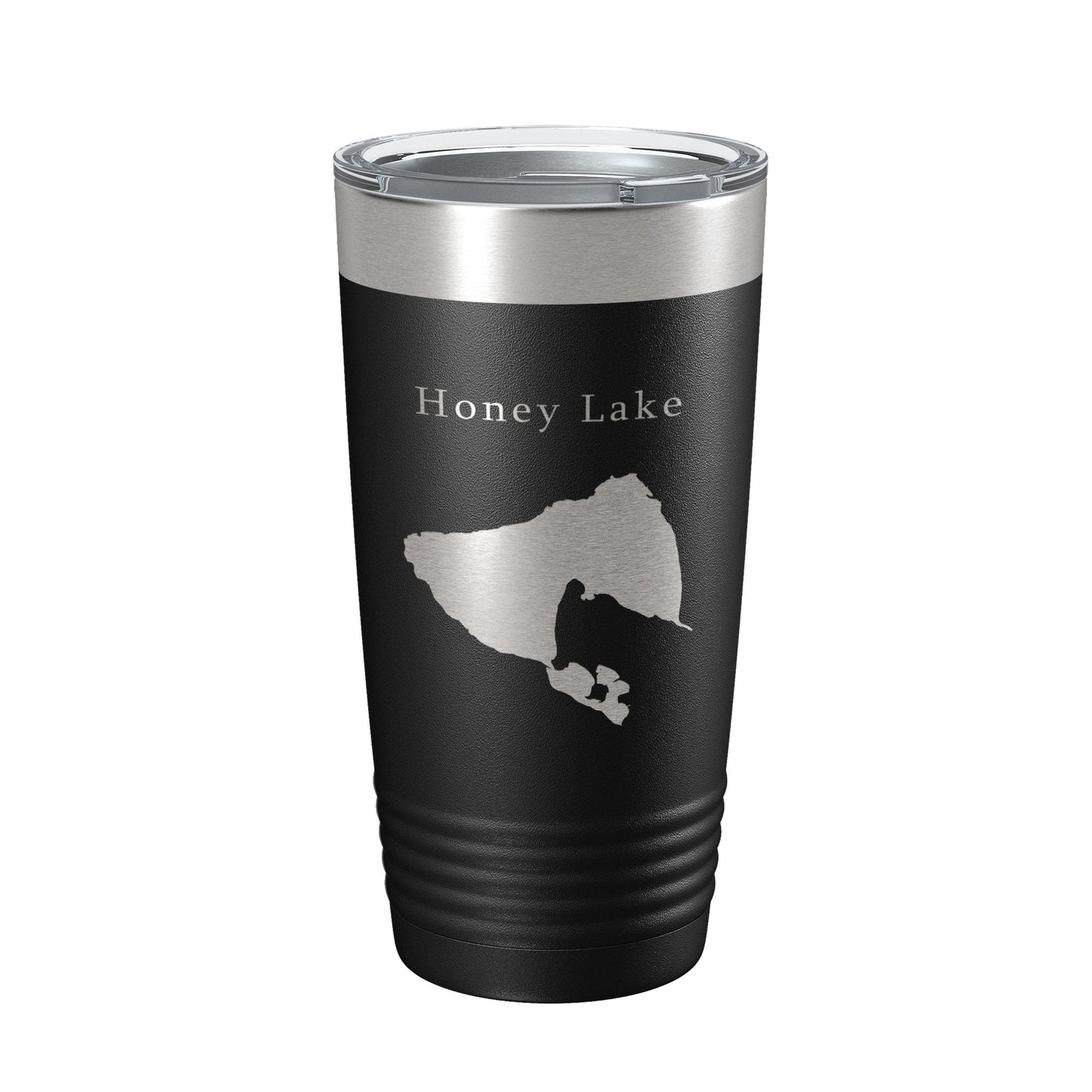 Honey Lake Map Tumbler Travel Mug Insulated Laser Engraved Coffee Cup California 20 oz-0