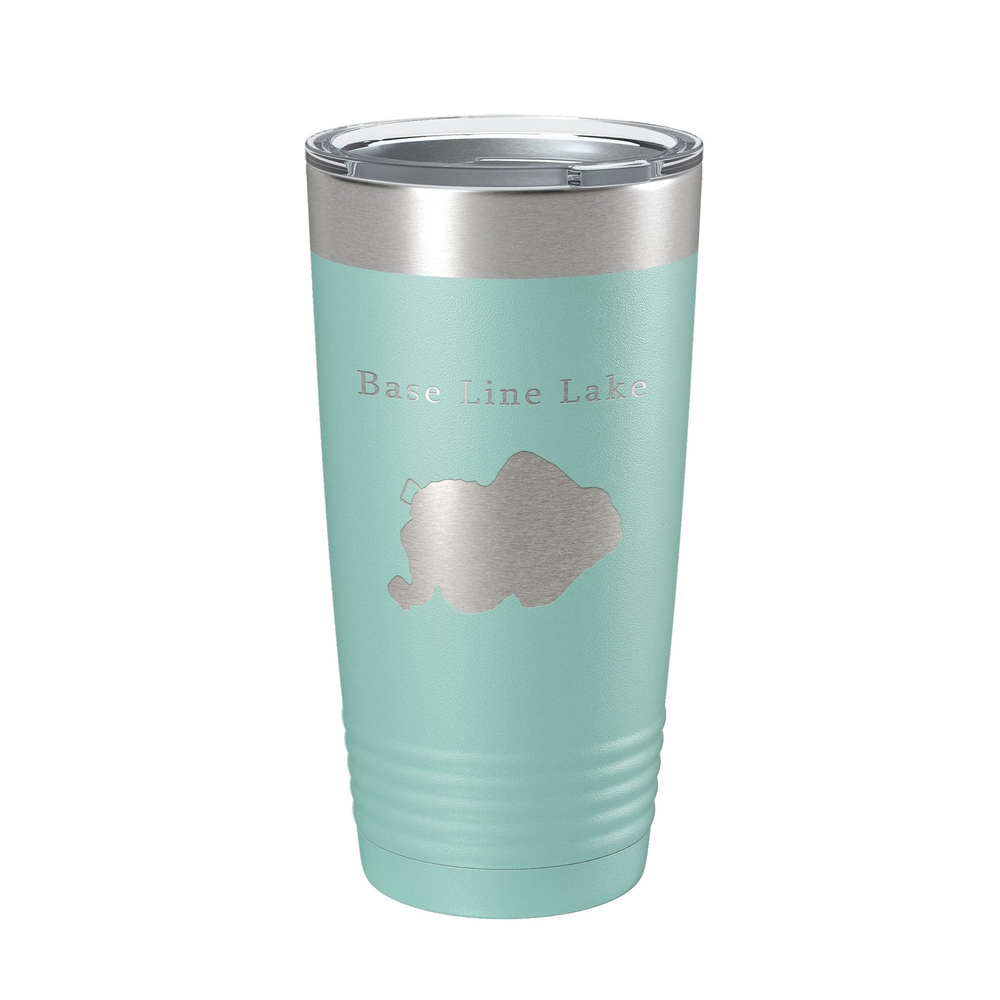 Base Line Lake Map Tumbler Travel Mug Insulated Laser Engraved Coffee Cup Huron River Chain of Lakes Michigan 20 oz-12