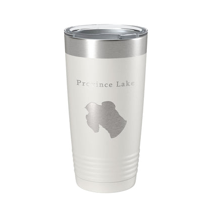 Province Lake Map Tumbler Travel Mug Insulated Laser Engraved Coffee Cup Maine 20 oz-7
