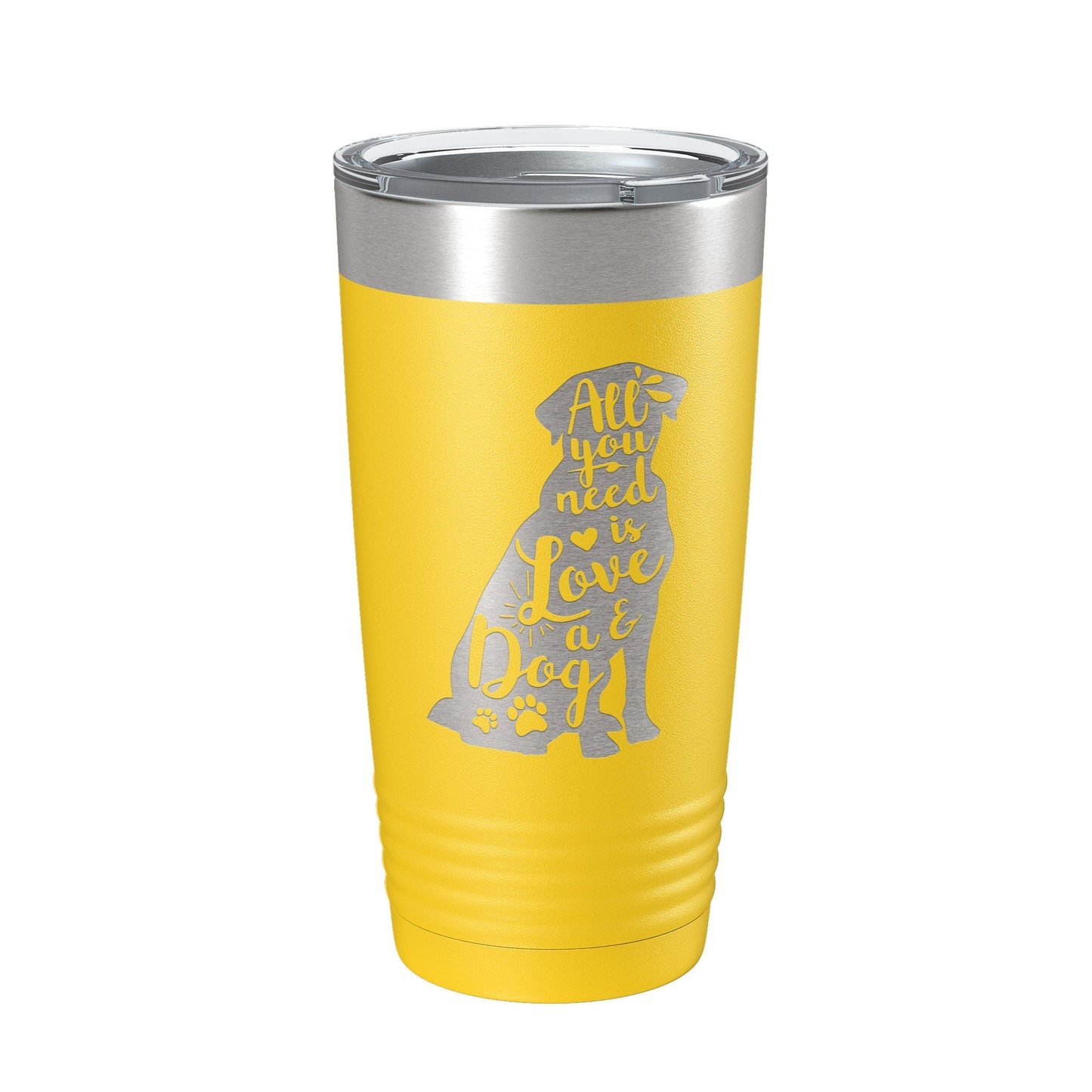 Love and a Dog Tumbler Dog Lover Travel Mug All You Need is Love Insulated Laser Engraved Coffee Cup Pet Owner Gift 20 oz-19