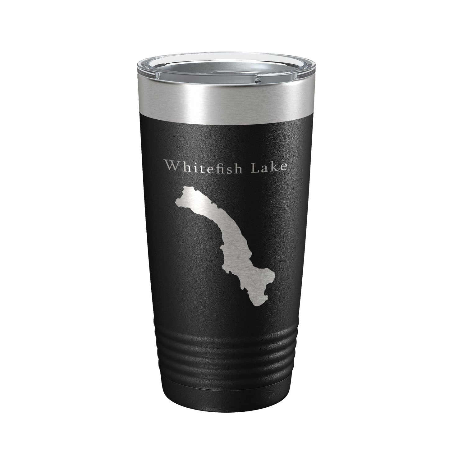Whitefish Lake Map Tumbler Travel Mug Insulated Laser Engraved Coffee Cup Montana 20 oz-5