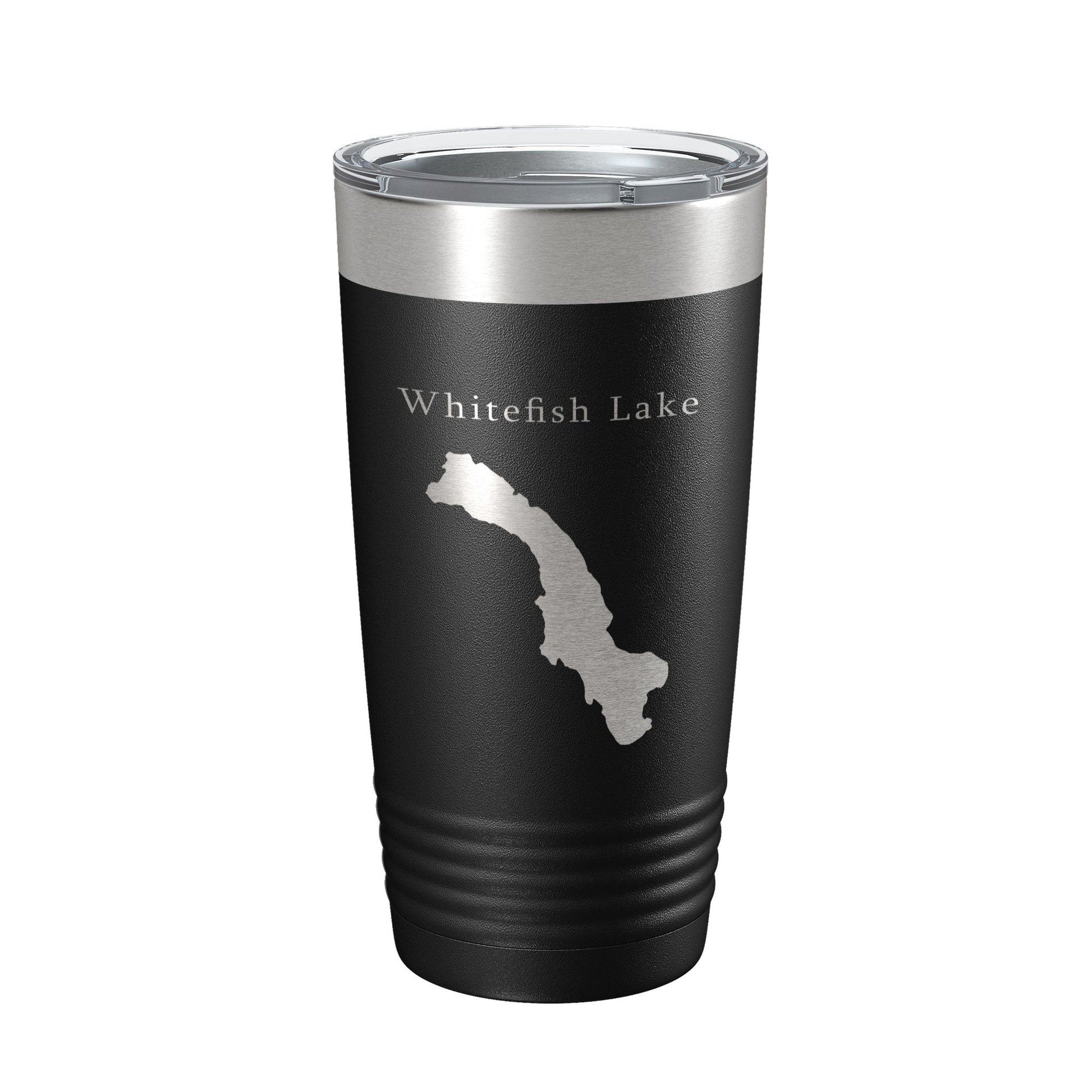Whitefish Lake Map Tumbler Travel Mug Insulated Laser Engraved Coffee Cup Montana 20 oz-5