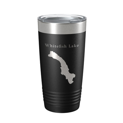 Whitefish Lake Map Tumbler Travel Mug Insulated Laser Engraved Coffee Cup Montana 20 oz-5