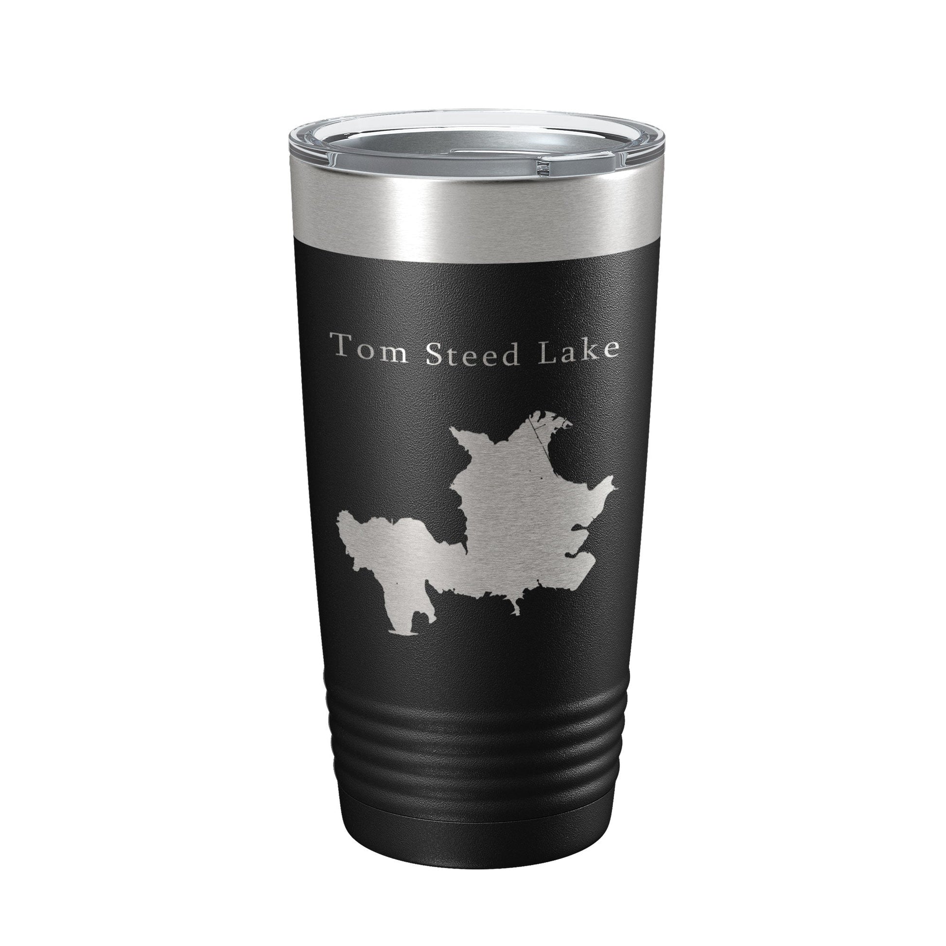 Tom Steed Lake Map Tumbler Travel Mug Insulated Laser Engraved Coffee Cup Oklahoma 20 oz-5